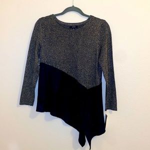 NWT. Alfani. Shimmery, two tone, sweater.